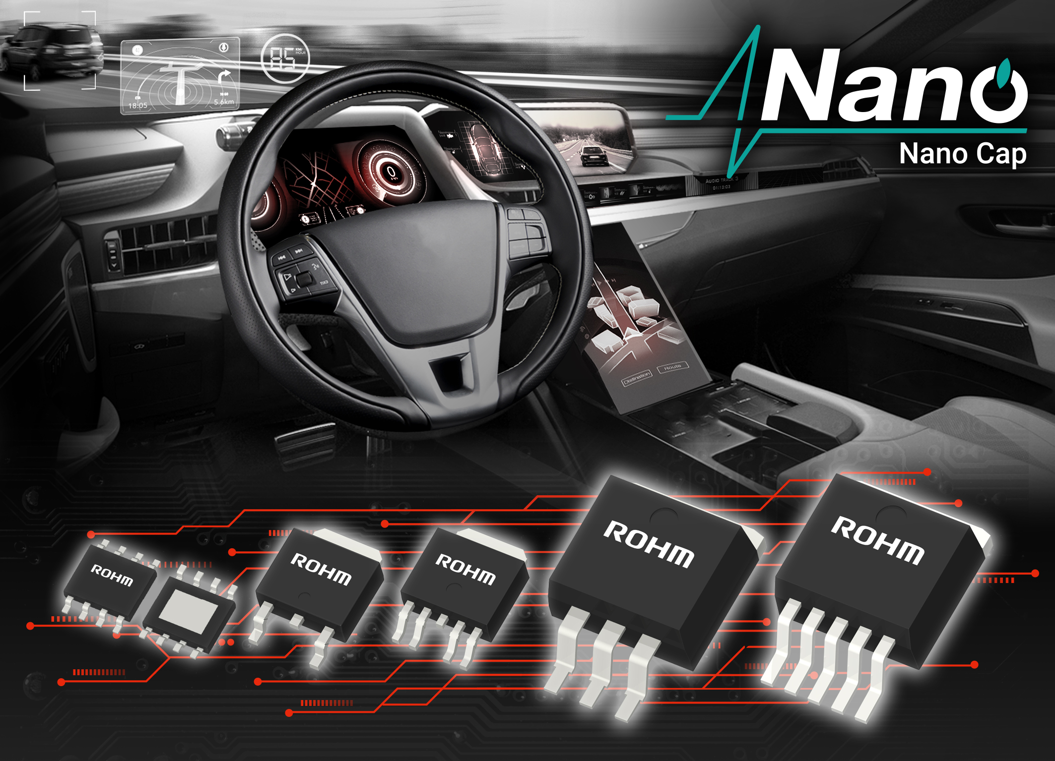 Новые LDO-стабилизаторы ROHM с выходным током 500 мА: обеспечение стабильной работы со сверхмалыми конденсаторами