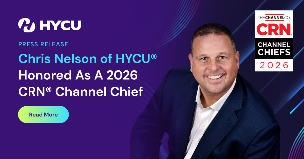 Крис Нельсон из HYCU® удостоен звания Channel Chief 2026 года по версии CRN®.